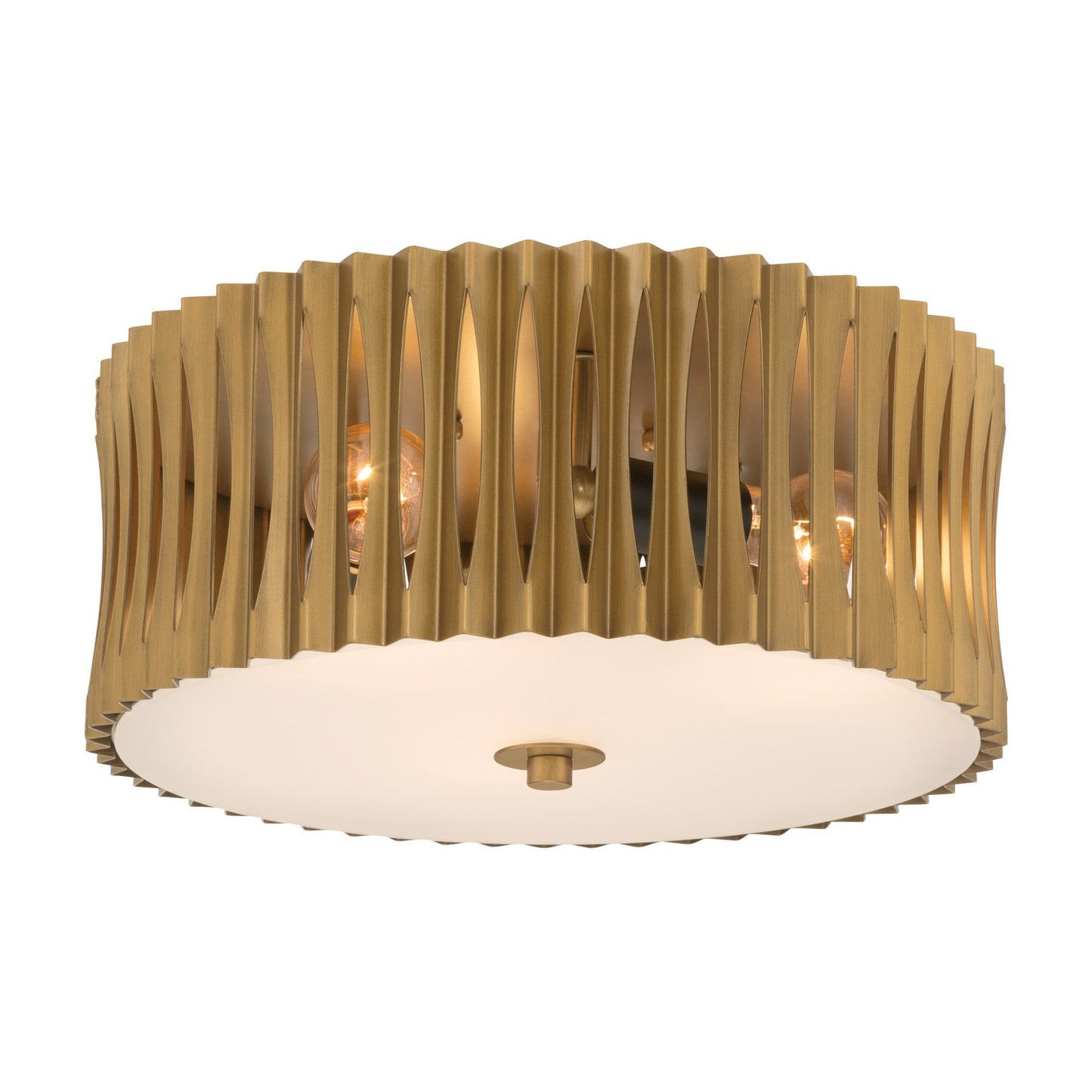 Aven Three Light Flush Mount in Sand Coal Black