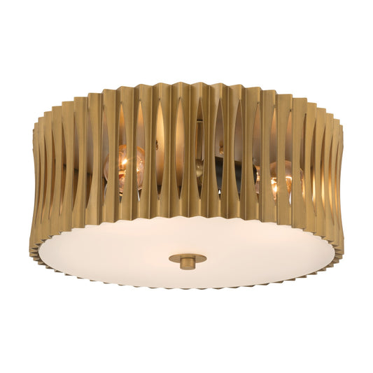 Aven Three Light Flush Mount in Sand Coal Black