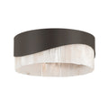 Sway Three Light Flush Mount in Dark Bronze