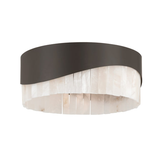 Sway Three Light Flush Mount in Dark Bronze