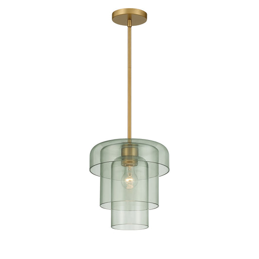 Velique One Light Pendant in Legacy Brass