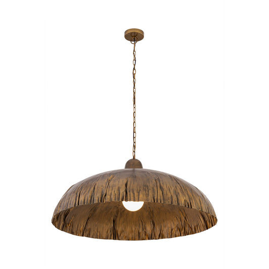 Zinnia One Light Pendant in Antique Brass