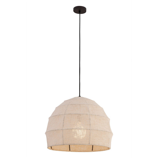 Lunel One Light Pendant in Dark Bronze