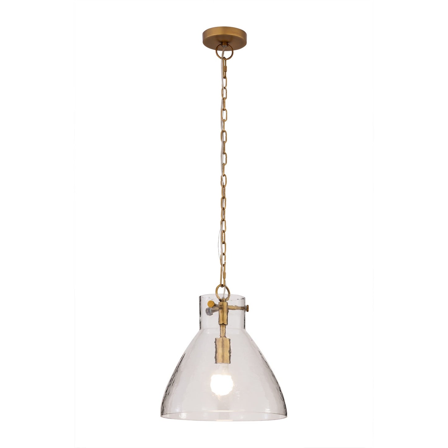 Sevara One Light Pendant in Legacy Brass