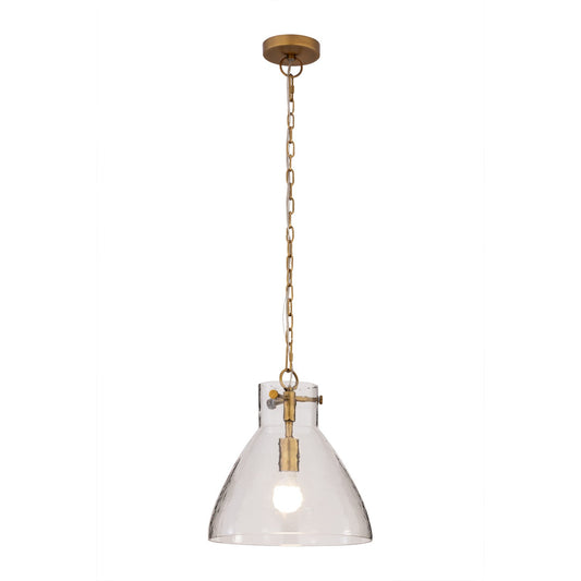 Sevara One Light Pendant in Legacy Brass