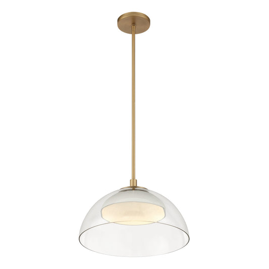 Halwynd LED Convertible Pendant/Semi-Flush in Legacy Brass