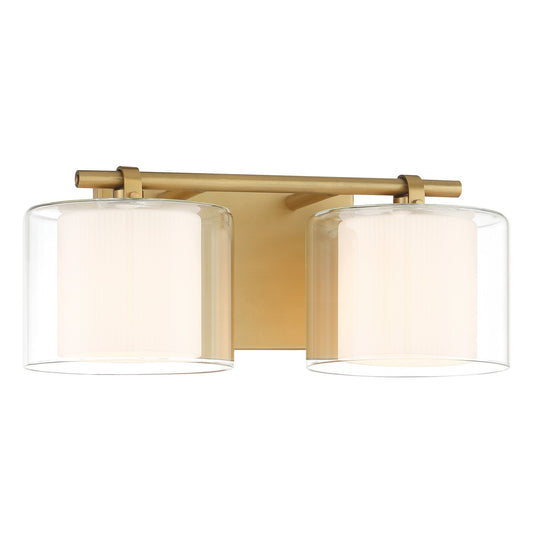 Seville Two Light Vanity in Legacy Brass