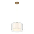 Seville One Light Convertible Pendant/Semi-Flush Mount in Legacy Brass