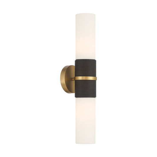 Linthor Two Light Wall Sconce in Legacy Brass