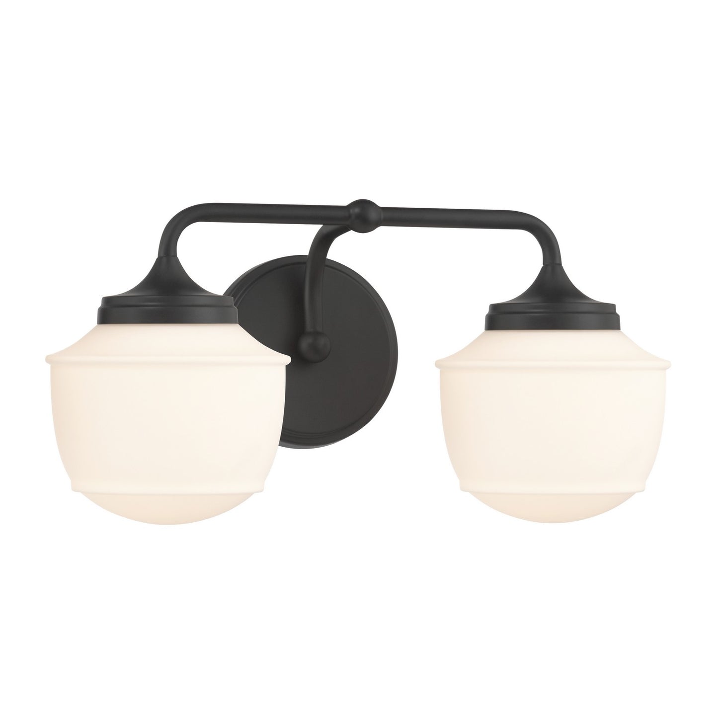 Cornwell Two Light Vanity in Dark Matte Black