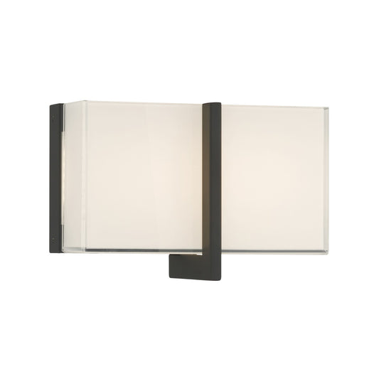 High Rise LED Bath Bar in Dark Matte Black