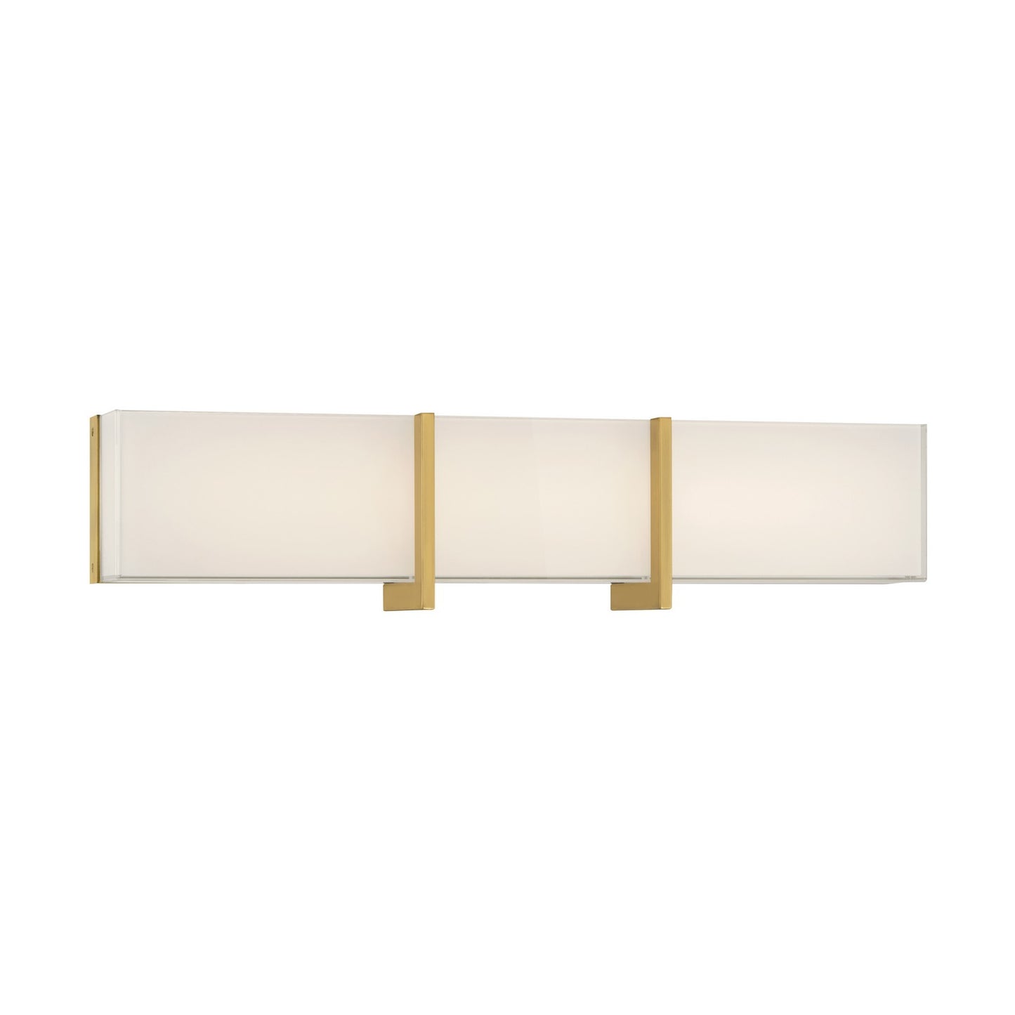 High Rise LED Bath Bar in Legacy Brass