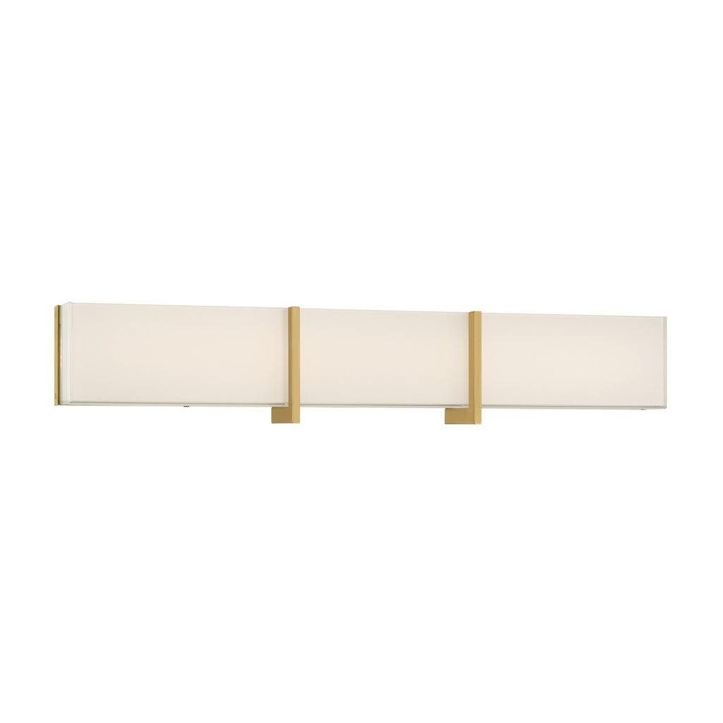 High Rise LED Bath Bar in Legacy Brass