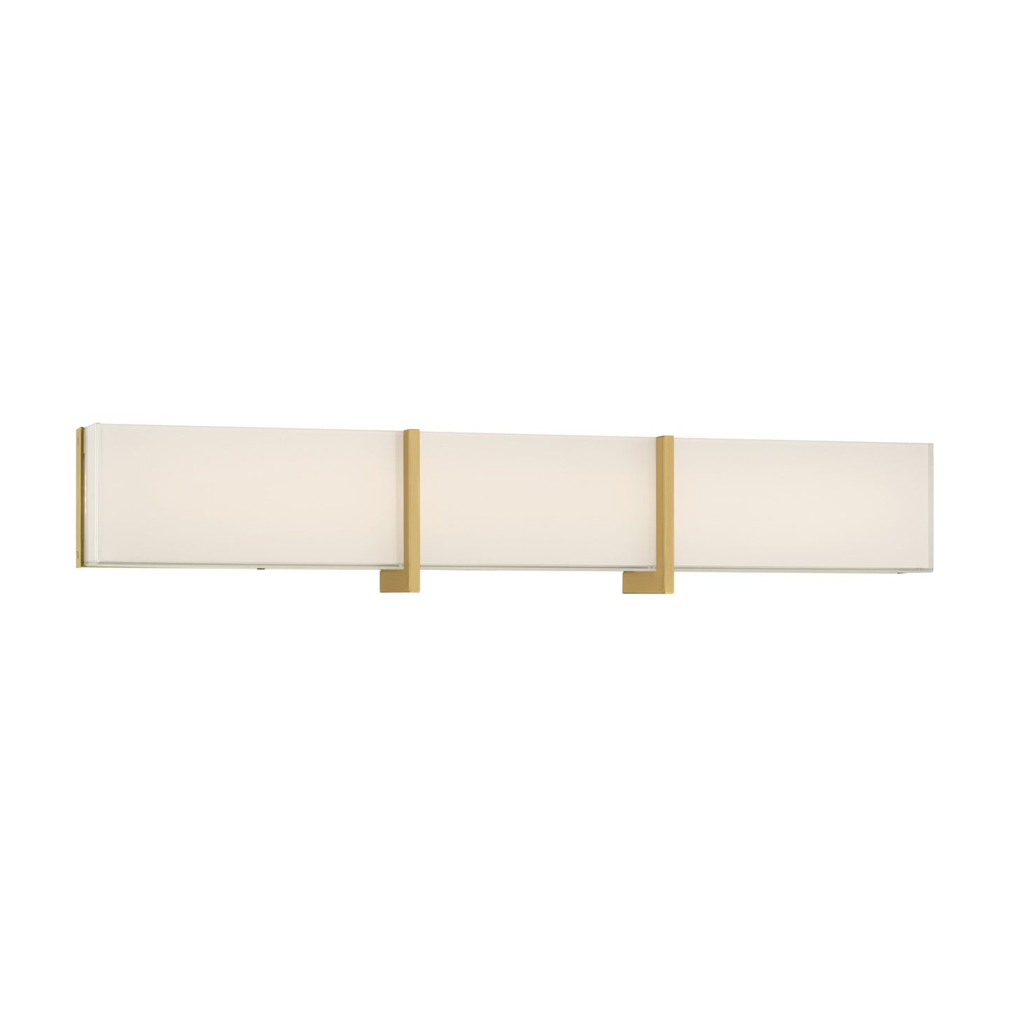 High Rise LED Bath Bar in Legacy Brass