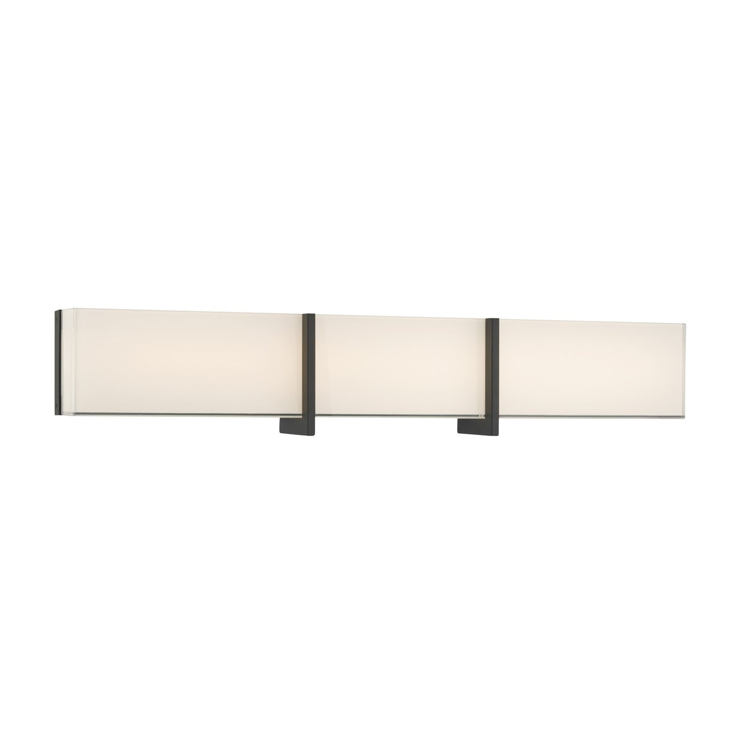 High Rise LED Bath Bar in Dark Matte Black