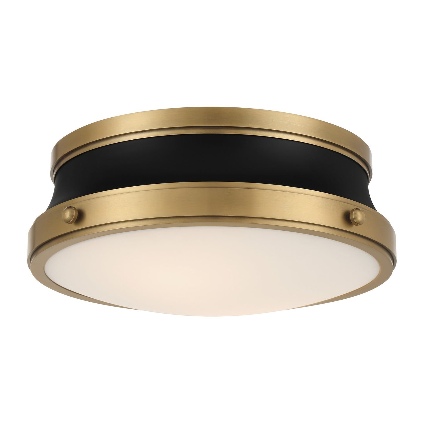 Purelight Two Light Flush Mount in Legacy Brass