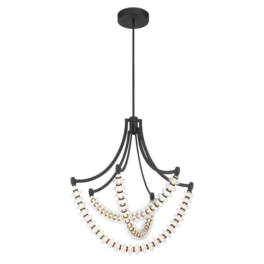 Pearl LED Chandelier in Dark Matte Black