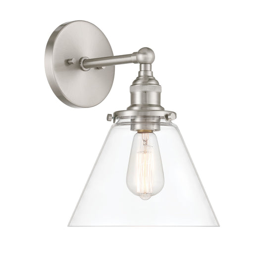 Barwell One Light Bath Sconce in Brushed Nickel