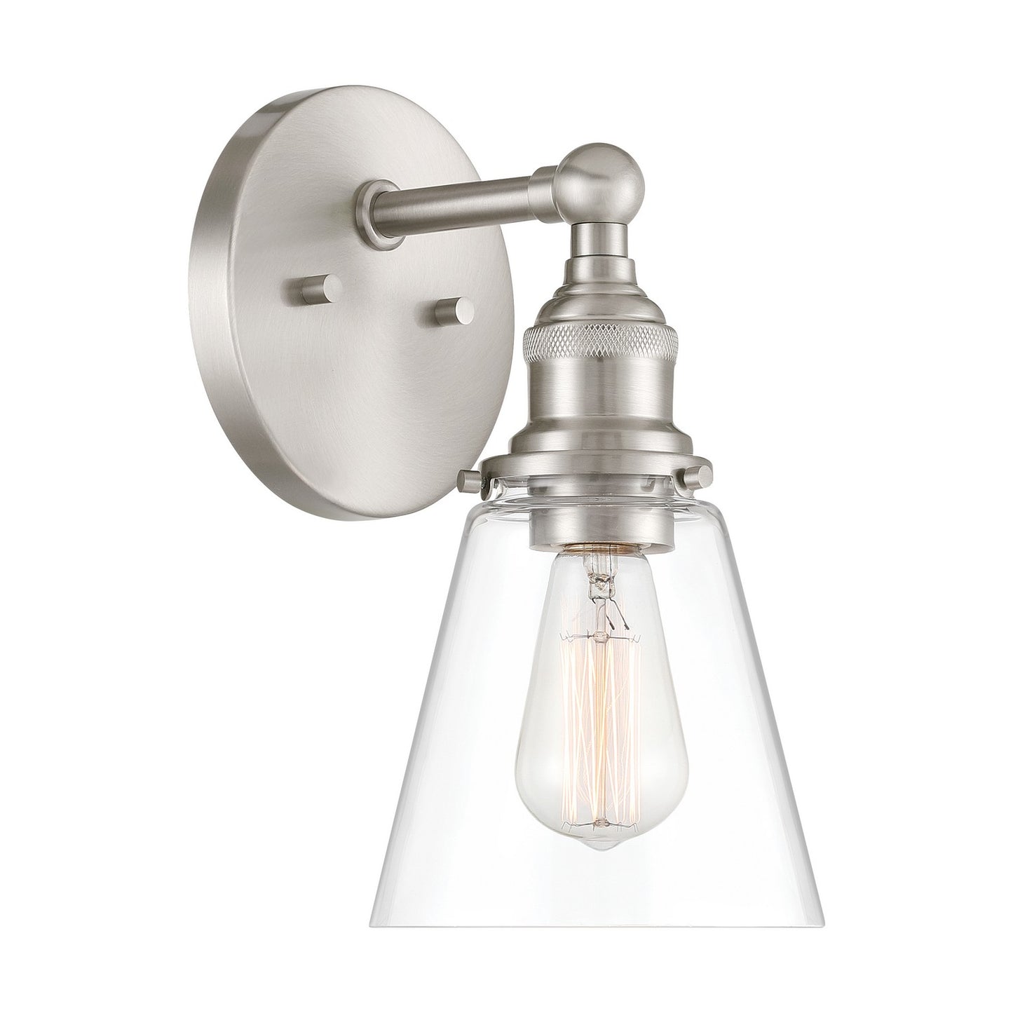 Barwell One Light Bath Sconce in Brushed Nickel