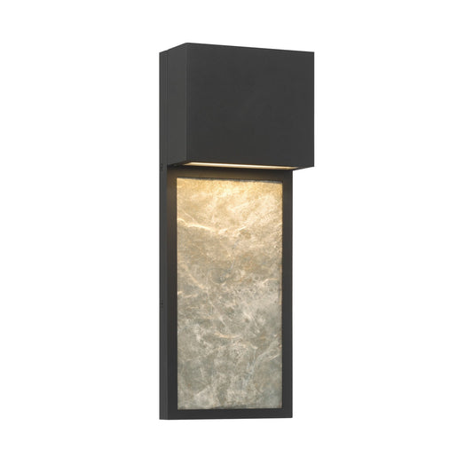 Norrin LED Outdoor Wall Sconce in Sand Coal Black