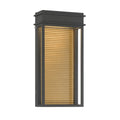 Clyne LED Outdoor Wall Sconce in Sand Coal Black