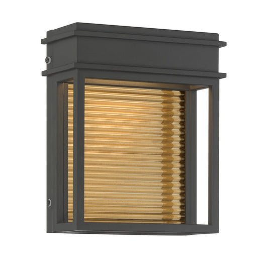 Clyne LED Outdoor Wall Sconce in Sand Coal Black