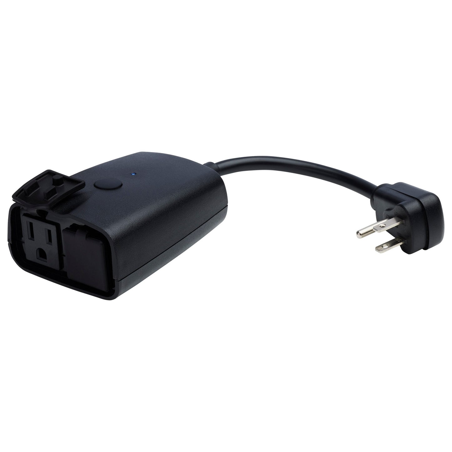 Satco - S11281 - 15A Smart Outdoor Dual Plug - Matte Black