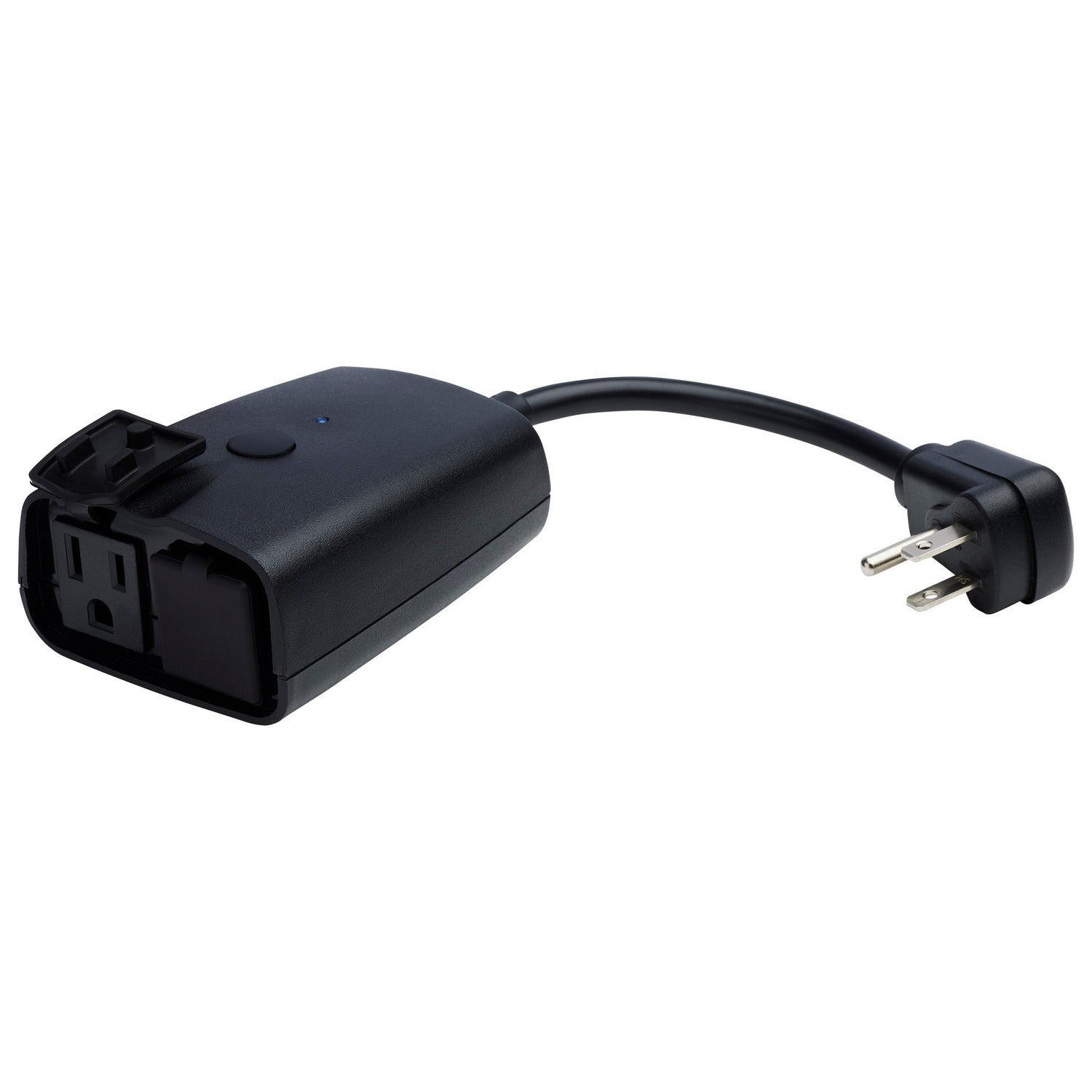Satco - S11281 - 15A Smart Outdoor Dual Plug - Matte Black