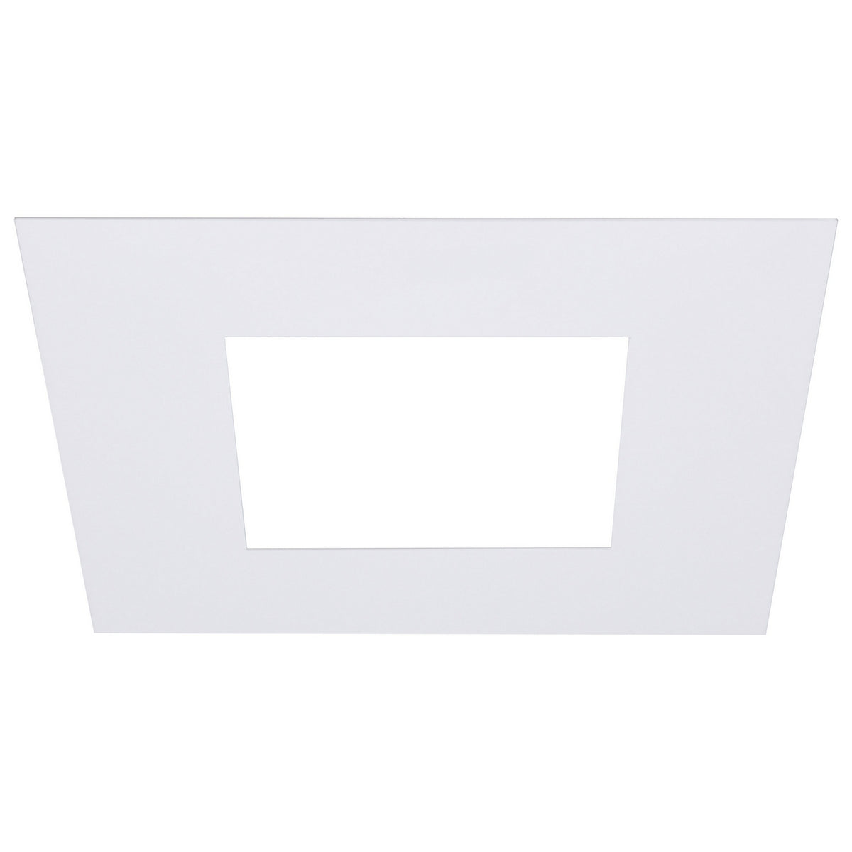 (4-Pack) 4-Inch Flat Goof Ring for Commercial Downlights in Matte White