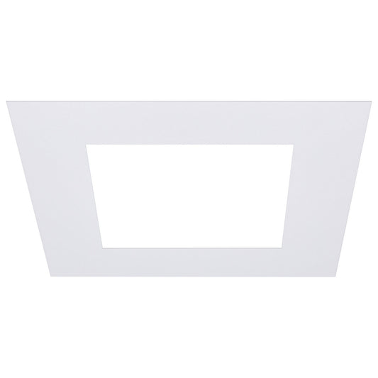 Satco - S13551 - 6-Inch Flat Goof Ring for Commercial Downlights - Matte White