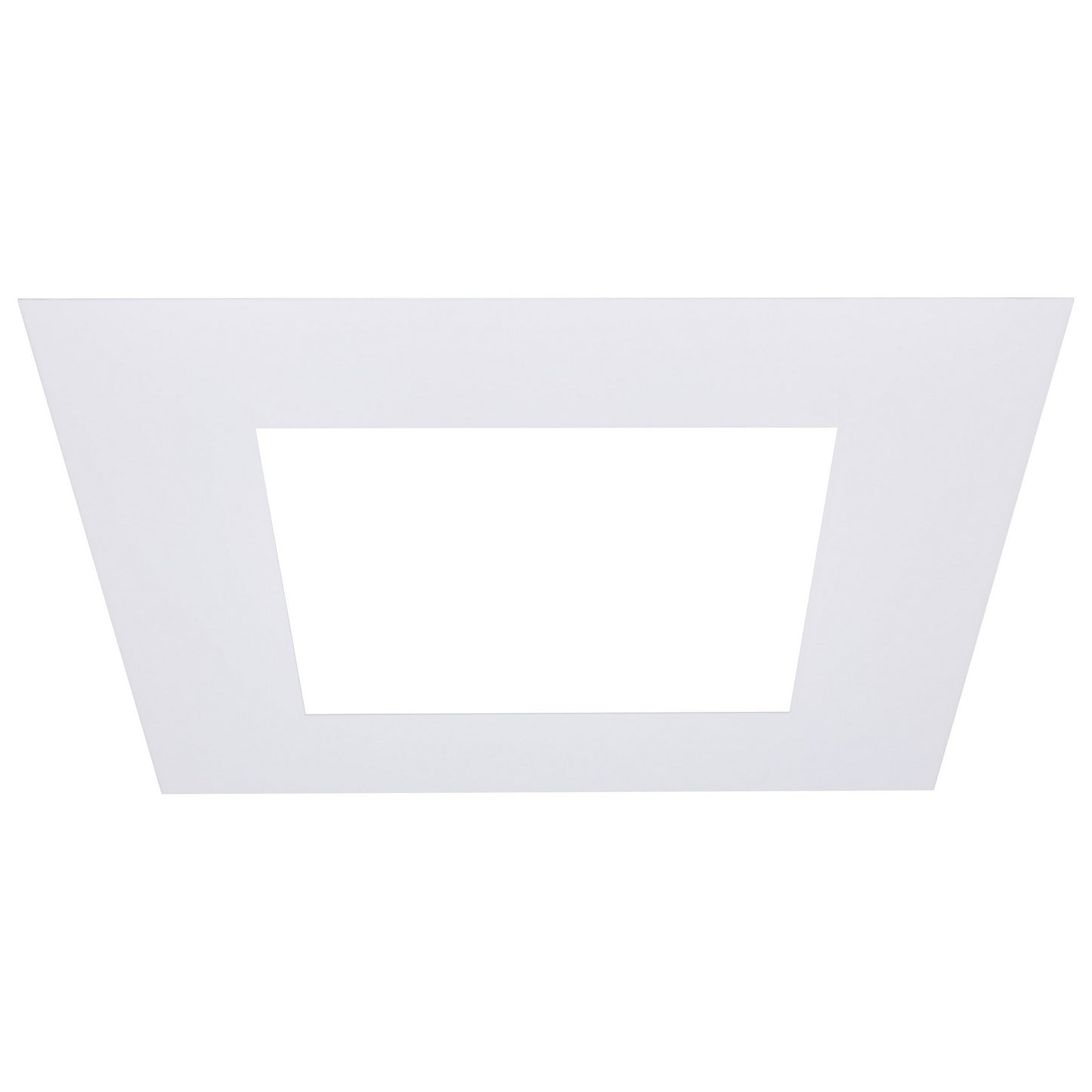Satco - S13552 - 8-Inch Flat Goof Ring for Commercial Downlights - Matte White