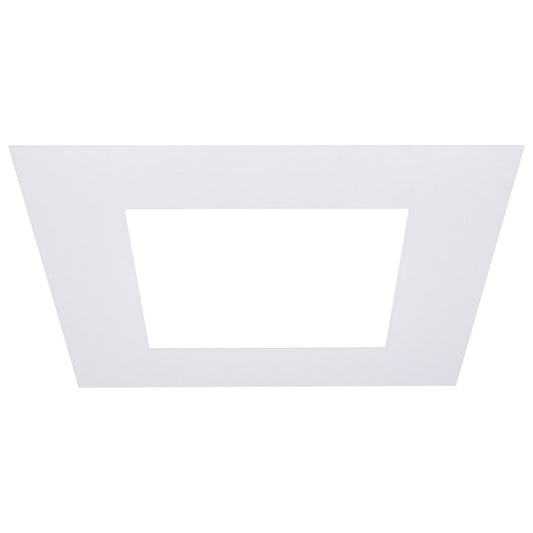 Satco - S13552 - 8-Inch Flat Goof Ring for Commercial Downlights - Matte White