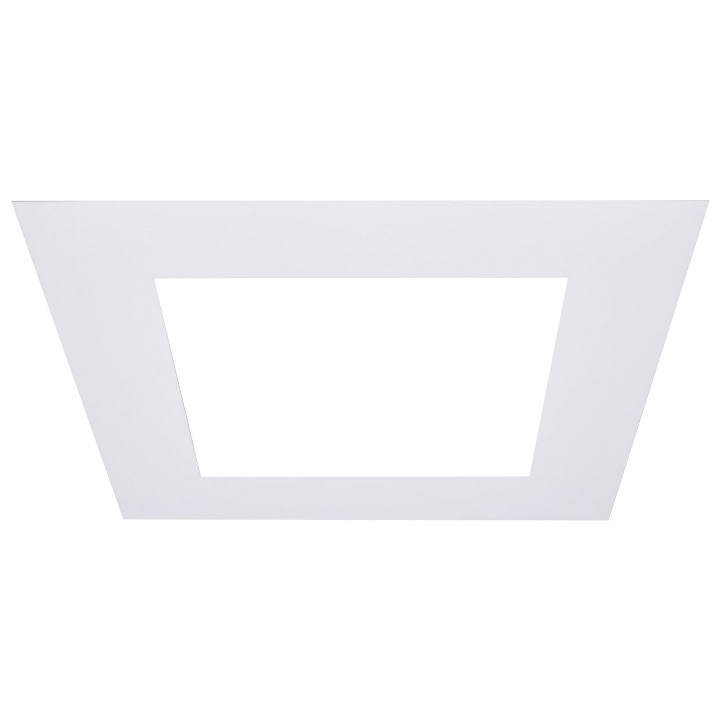 Satco - S13553 - 10-Inch Flat Goof Ring for Commercial Downlights - Matte White