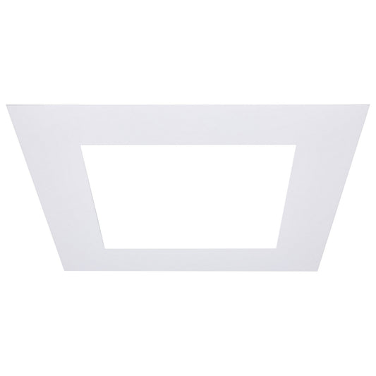 Satco - S13553 - 10-Inch Flat Goof Ring for Commercial Downlights - Matte White