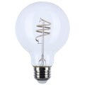 (4-Pack) Satco S11531 6W LED G25 Globe Bulb, E26 Base, 3000K, 500 Lumens, Clear