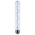 (4-Pack) Satco S11532 6W LED T9 Tubular Bulb, E26 Base, 3000K, 500 Lumens, Clear