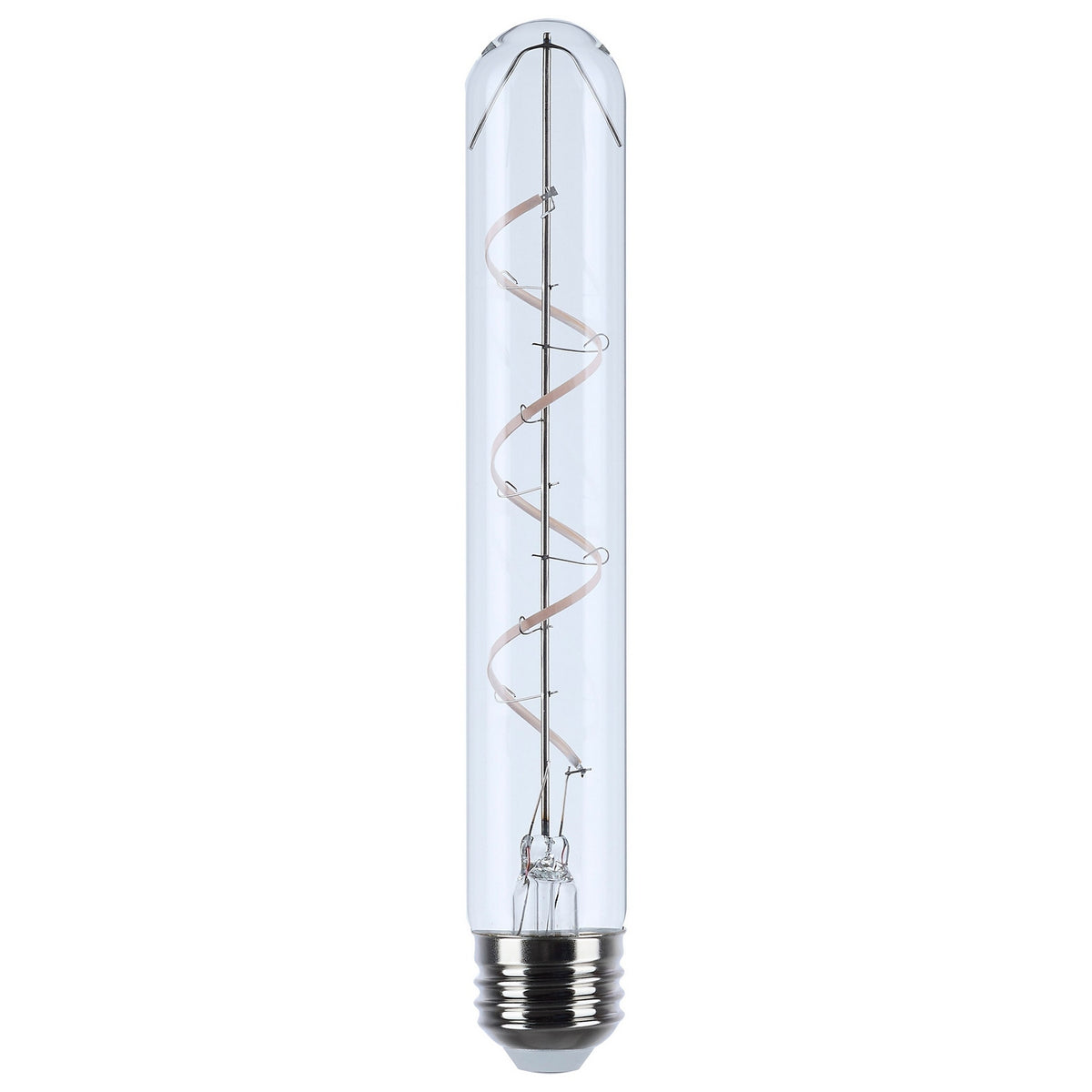 (4-Pack) Satco S11532 6W LED T9 Tubular Bulb, E26 Base, 3000K, 500 Lumens, Clear
