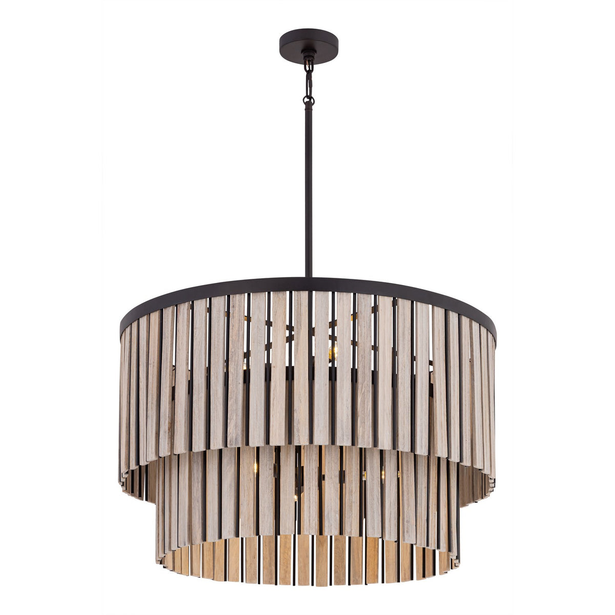 Esbelta Six Light Pendant in Dark Bronze