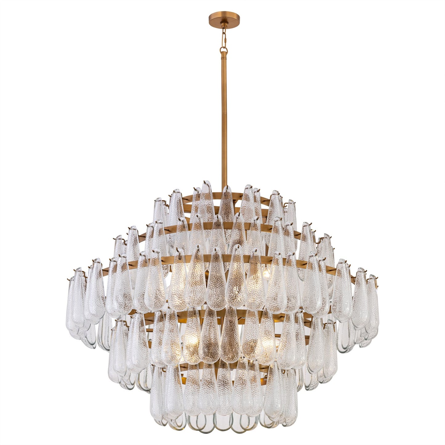 Vionne Eight Light Pendant in Legacy Brass
