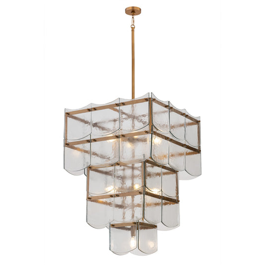 Kiori Nine Light Pendant in Legacy Brass