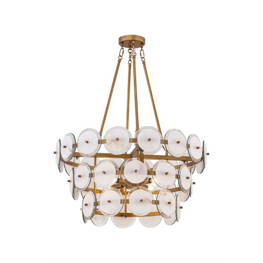 Kintrel Four Light Pendant in Legacy Brass