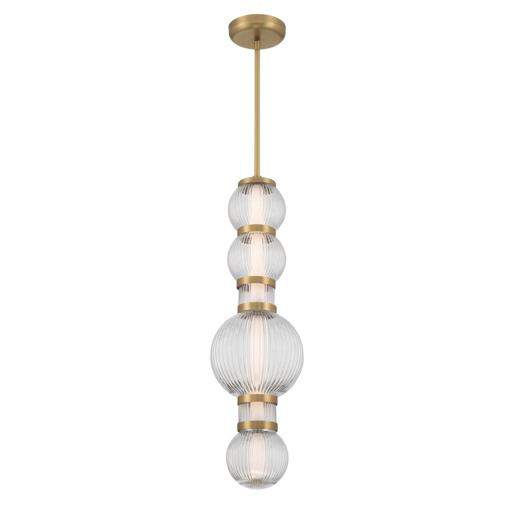 Cordel LED Mini Pendant in Legacy Brass