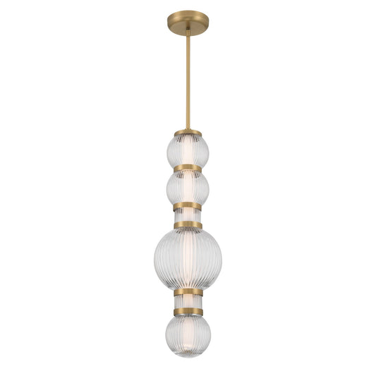 Cordel LED Mini Pendant in Legacy Brass