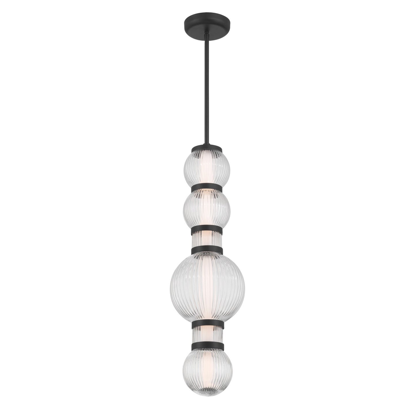 Cordel LED Mini Pendant in Dark Matte Black
