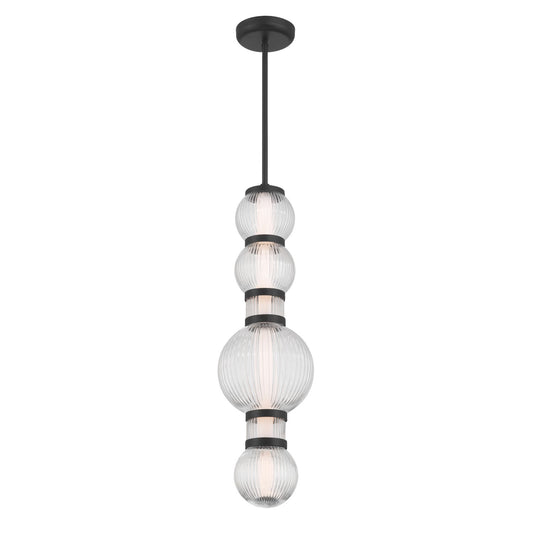 Cordel LED Mini Pendant in Dark Matte Black