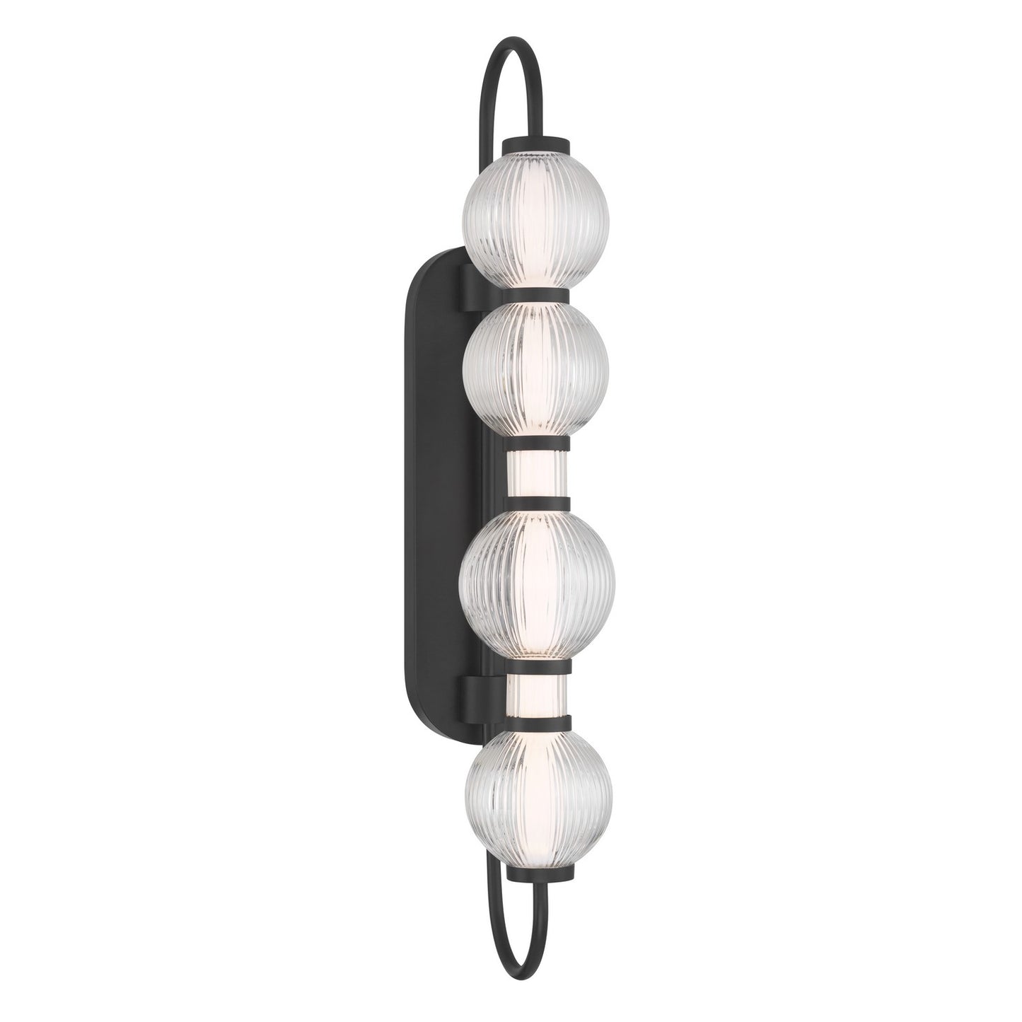 Cordel LED Wall Sconce in Dark Matte Black