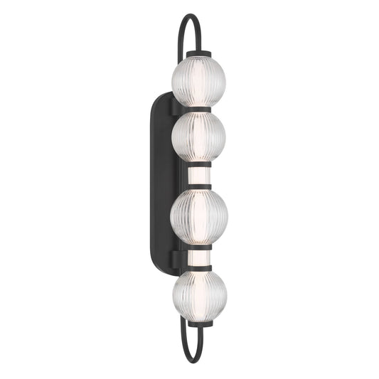 Cordel LED Wall Sconce in Dark Matte Black