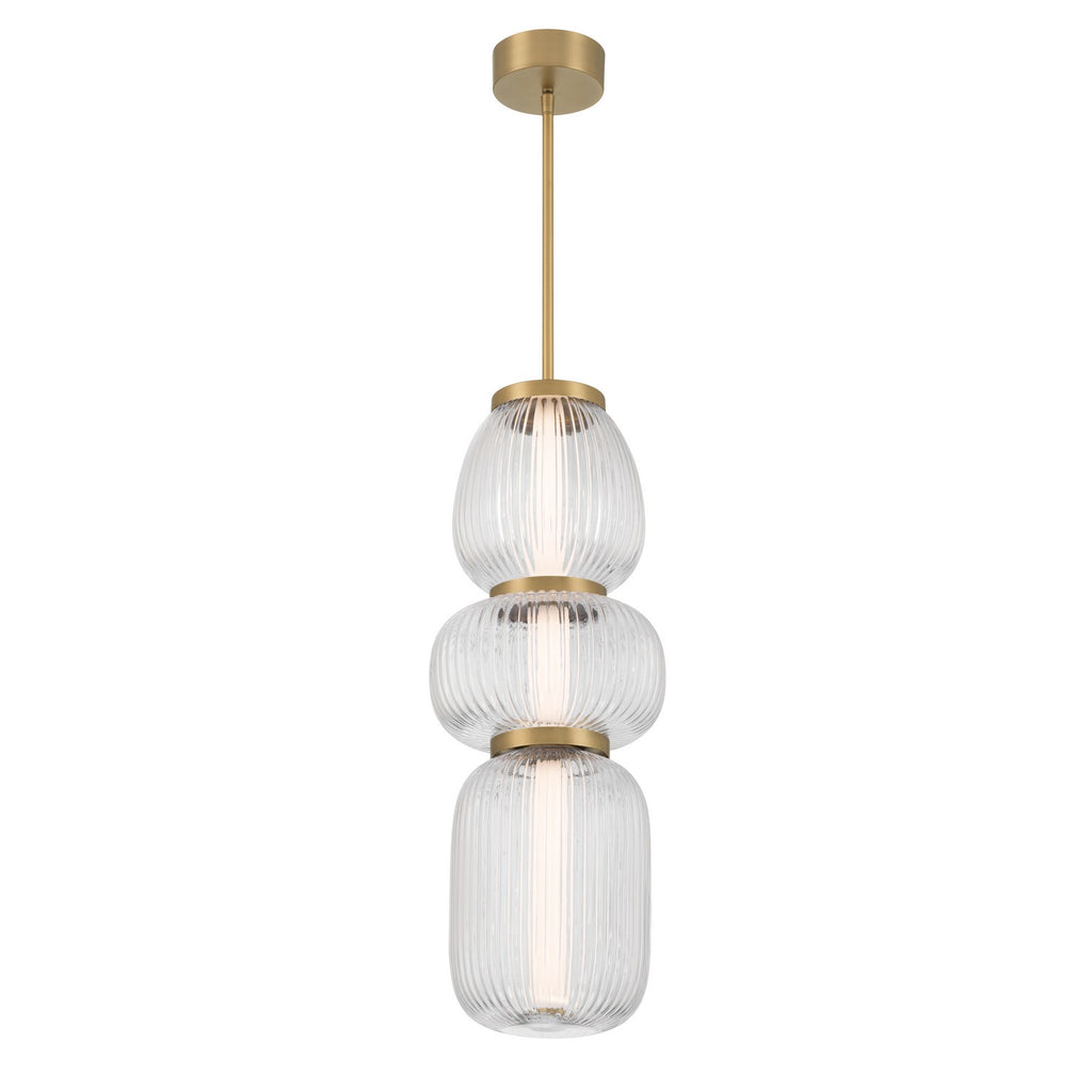 Cordel LED Mini Pendant in Legacy Brass