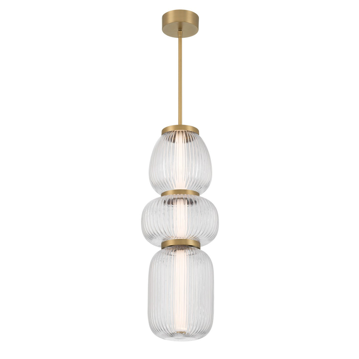 Cordel LED Mini Pendant in Legacy Brass