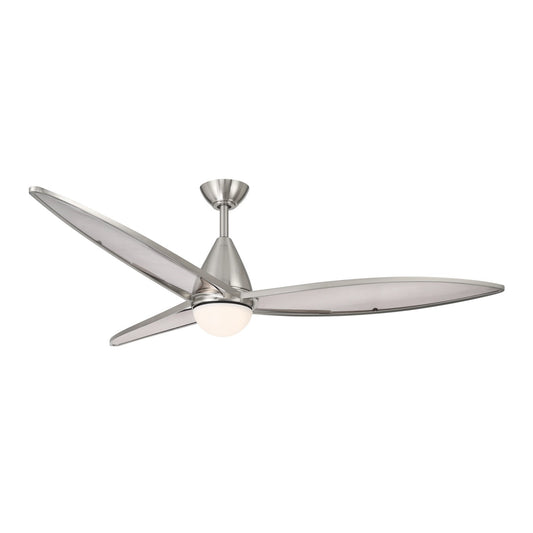 Fleur 64" Ceiling Fan in Brushed Nickel